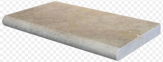 Margelles pierre naturelle beige bord arrondi choix premium à Vitrolles
