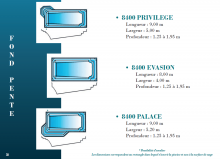 Modèle piscine Série 8400 fond pente