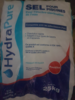 Vente de sel piscine 25gk qualité norme alimentaire